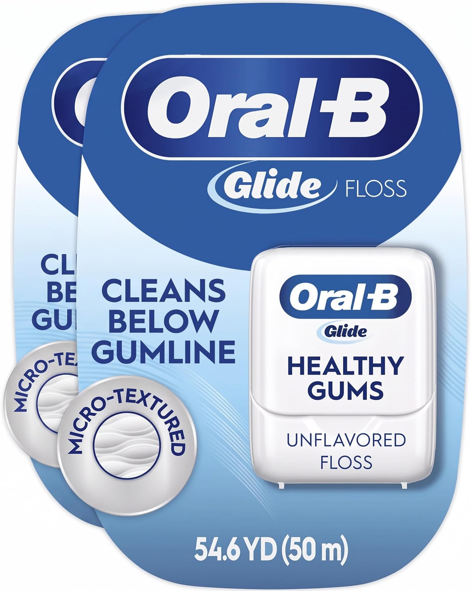 Glide Pro-Health Original Dental Floss, Smooth, Strong, Shred Resistant 50m (Pack of 2)
