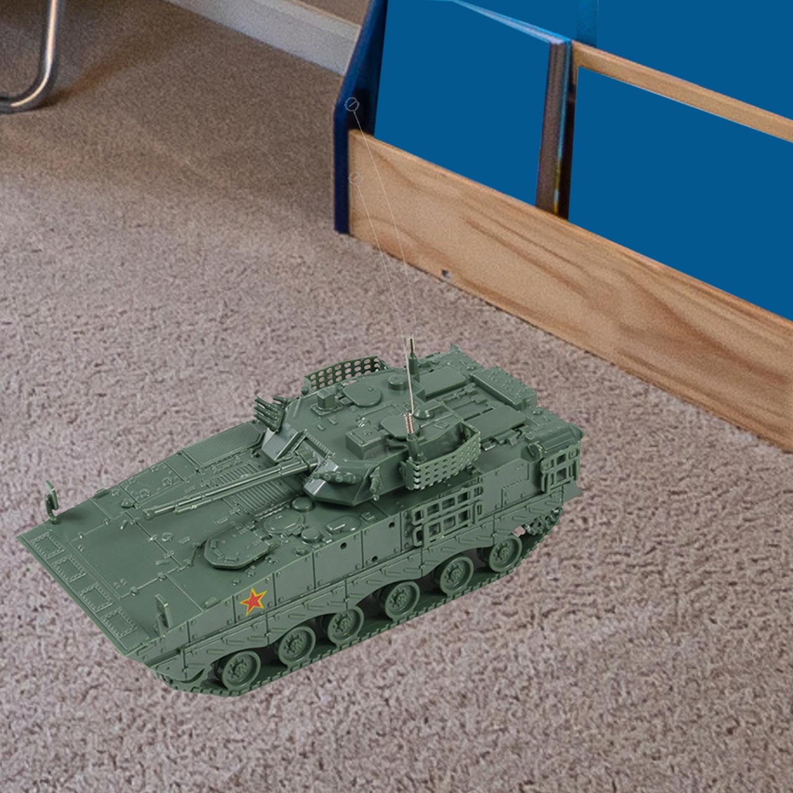 Oshhni 1: 72 Échelle Puzzle 4D Réservoir Modèle Véhicules de Reconnaissance Véhicules Blindés sur Chariot pour Cadeau Table Scène Décor de Table, VERT Oshhni 1: 72 Échelle Puzzle 4D Réservoir Modèle Véhicules de Reconnaissance Véhicules Blindés sur Chariot pour Cadeau Table Scène Décor de Table, VERT