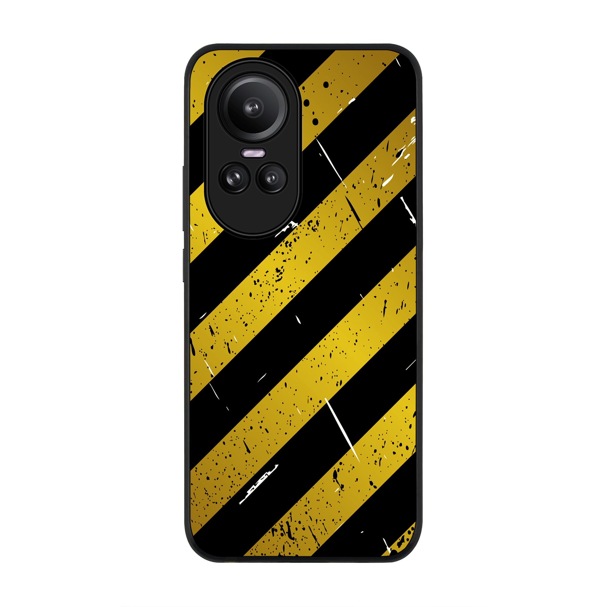 StylizeddRugged Black Edge case for Oppo Reno10 / Oppo Reno10 Pro, Custom Slim fit Flexible Anti Drop Thin Phone Case Cover - Under Construction