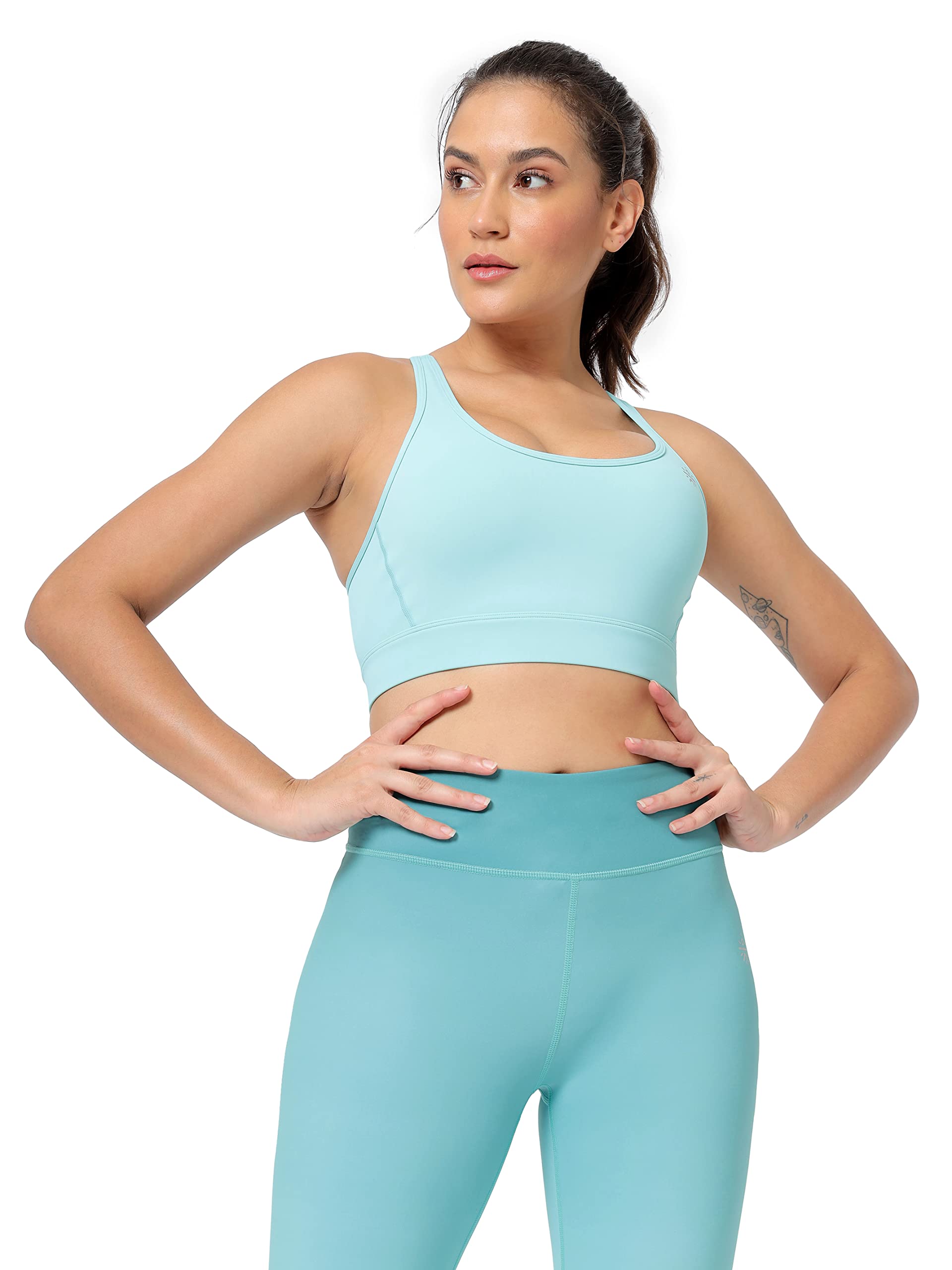 cult Medium Impact Sports Bra | Compression Fit | Slip-On | Full-Coverage | Removable Cups-picture-24