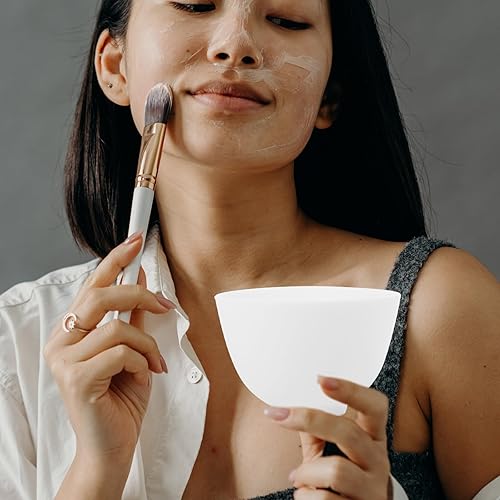 Miniatura 7 de Tazones de silicona de silicona para mezclar máscara facial Tazón de tazón de fuente de mezcla de cuencos de mezcla facial esteticista para