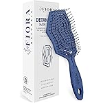 Fiora Naturals Hair Detangling Brush -100% Bio-Friendly Hair Detangler Brush w/Ultra-soft Bristles- Glide Through Tangles with Ease - For Curly, Fine, Women, Men, Kids, Toddlers, Wet and Dry Hair