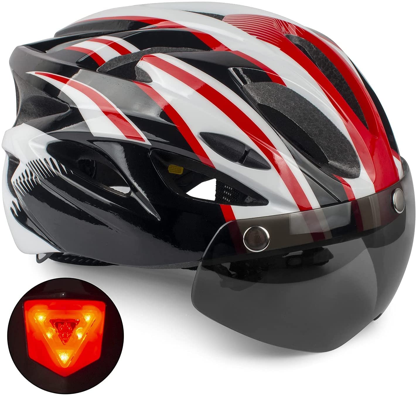 Buy FASTPED Helmet with LED Safety Rear Light Detachable