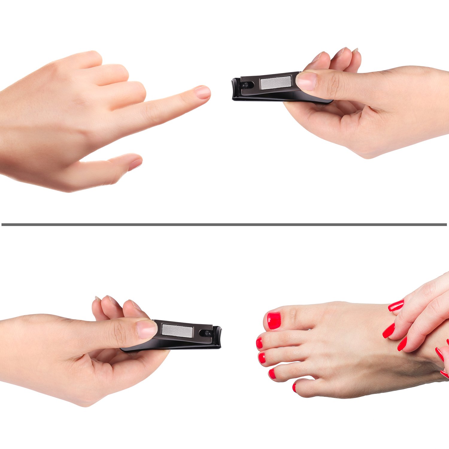 Bestope PRO Set Tagliaunghie Professionale 2 Pezzi- Taglia Unghie Professionali per Unghie e Piedi, Nail Clipper per unghie per Uomo e Donna