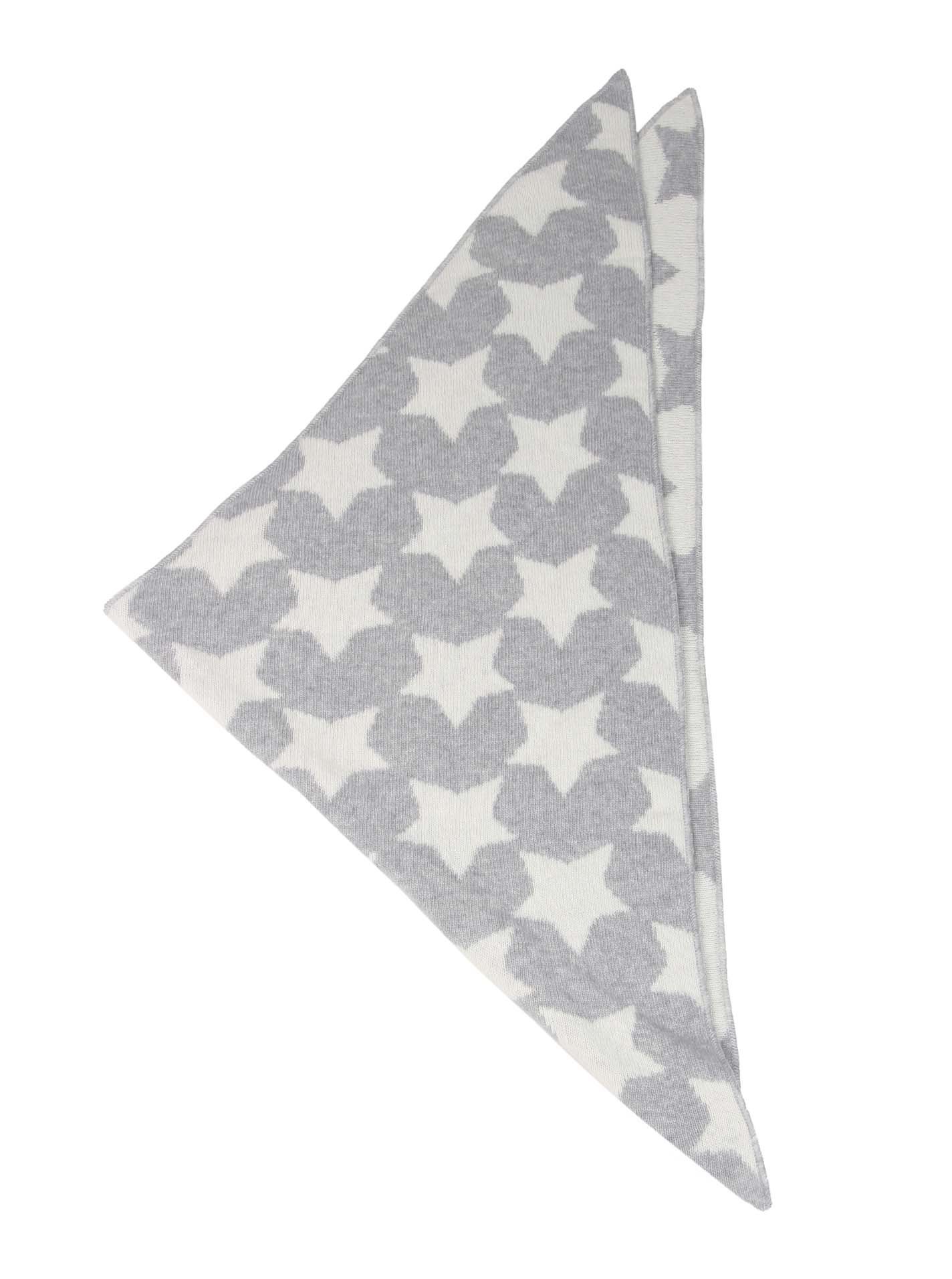 Cashmere Dreams Dreieckstuch mit Kaschmir - Hochwertiger Schal mit Sternen für Baby-s Jungen und Mädchen - XXL Hals-Tuch und Damen - Strick-Waren für Sommer und Winter Zwillingsherz - hgr