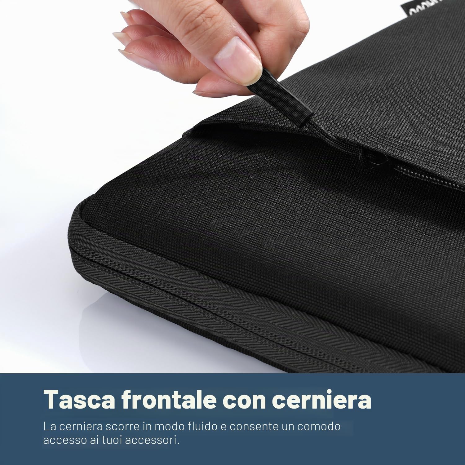 TiMOVO 9-11" Custodia per Tablet, Compatibile con iPad 11" A16 2025, iPad 10,9"/10,2"| Air 11", Galaxy Tab A9+ / A11 Plus 11", Borsa Protettiva Compatibile con Smart Keyboard, Nero