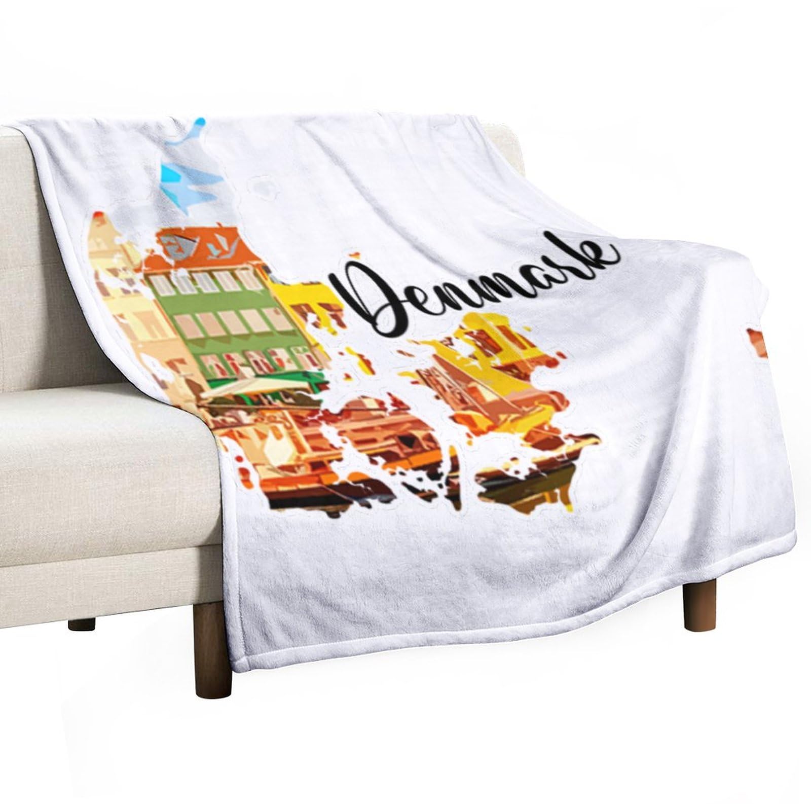 Couverture lit peluche thème voyage, le cadeau idéal pour couple et anniversaire