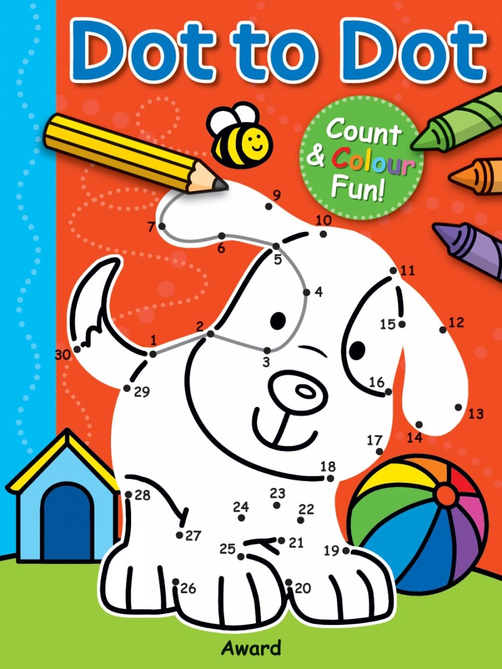 Dot to Dot Puppy and More: Counting & Colouring Fun!