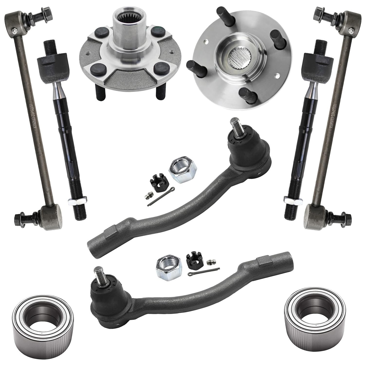 Detroit Axle - FWD Front Wheel Hub Bearing Kit for 2012-2017 Hyundai Accent
