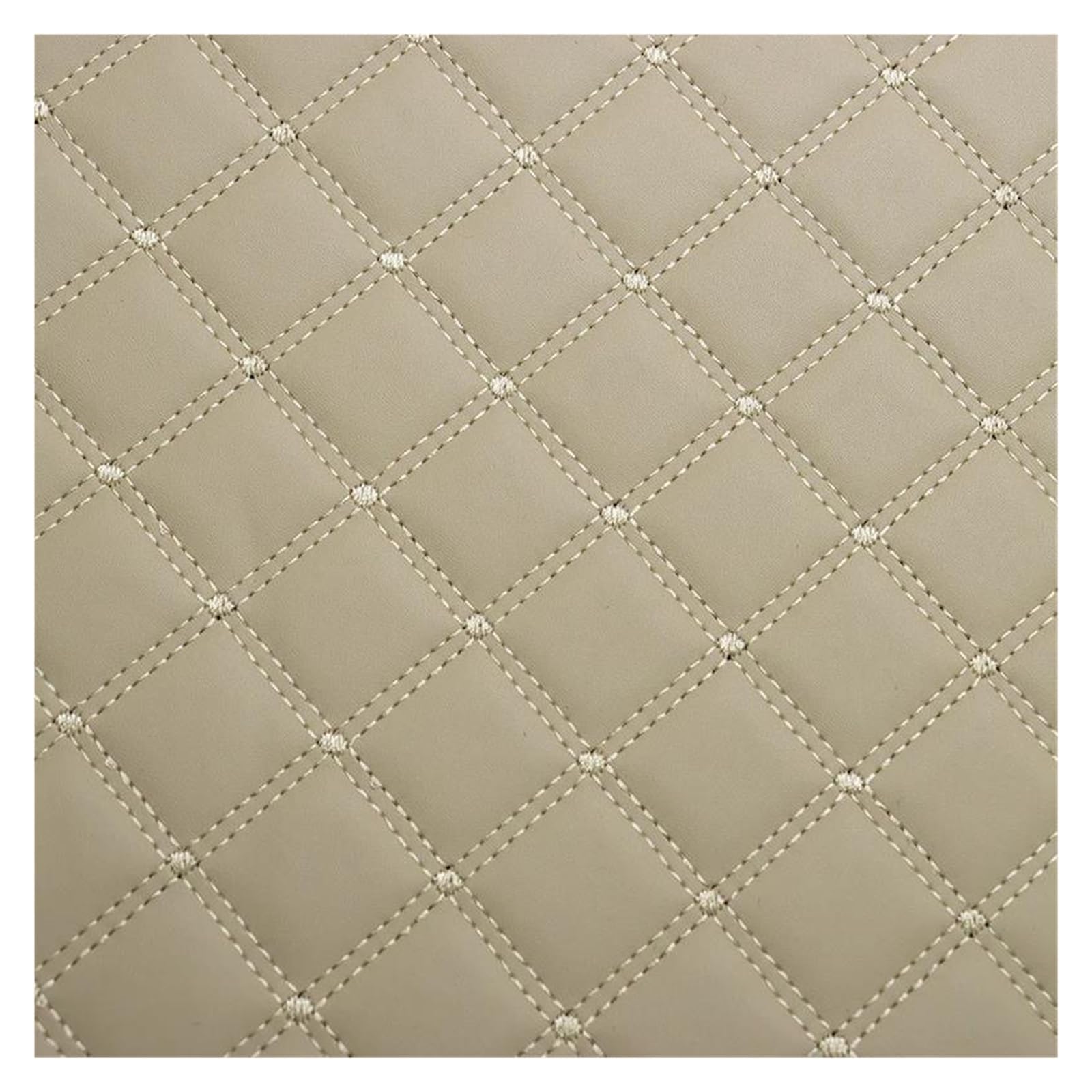Tapis Coffre Voiture Tapis De Coffre Arrière en Cuir Synthétique pour Mazda 3 (2010-2013) Accessoire Protection pour(Beige)