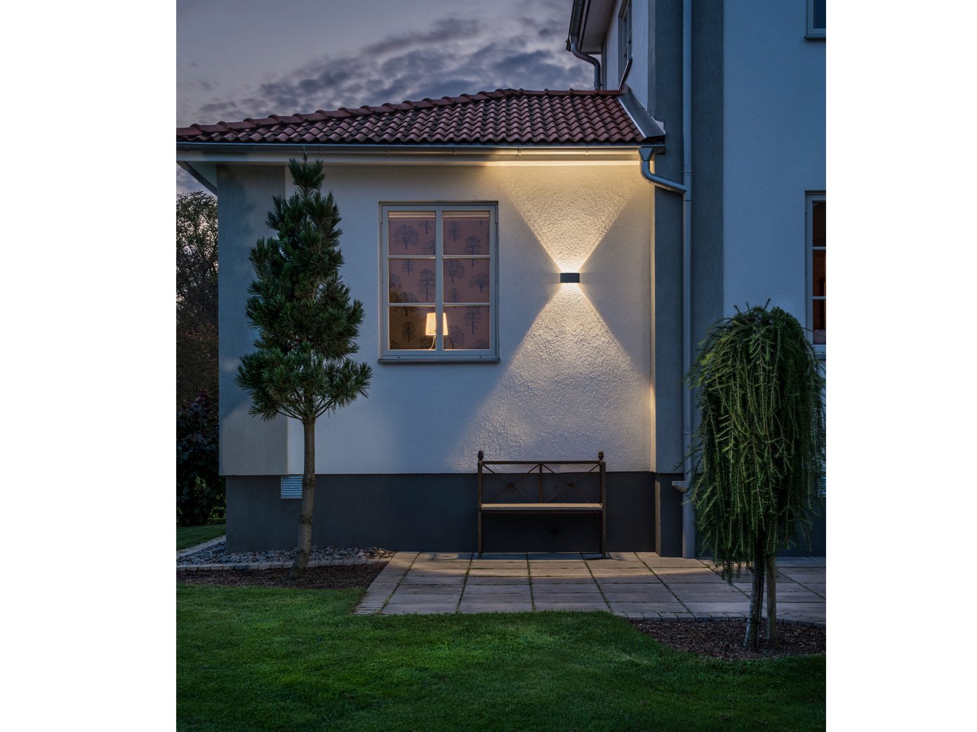 Konstsmide Wandleuchte Chieri | anthrazit | outdoor | High Power LED | 7853-370