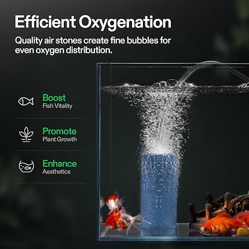 Miniatura 10 de VIVOSUN Bomba de aire comercial 1110 GPH 8 salida 40W 70Lmin para acuarios y sistemas hidropónicos