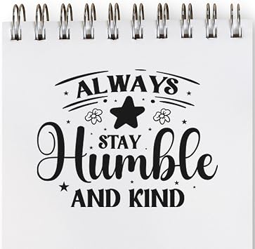 - Elegant Script Humble Kindness Standard 1-5/8" Square, Handmade Rubber Professional Grade for Teachers, Small Business Owners, Card Making, Journals, Crafts, Office Supplies, Black Ink