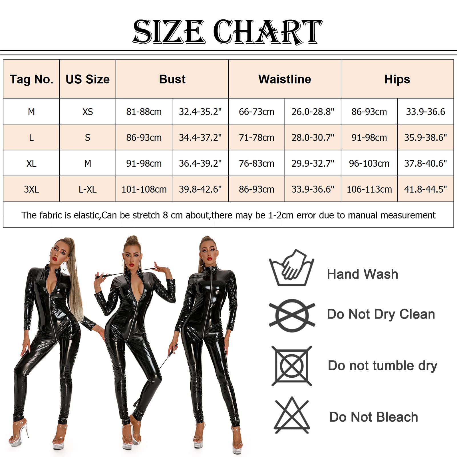 FEOYA Body sexy de piel sintética para mujer, aspecto mojado, vestido ajustado para mujer, ropa de noche, club, baile, fiesta, disfraz