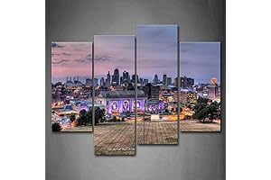 Buildings of Kansas City Wall Art Decor on Canvas