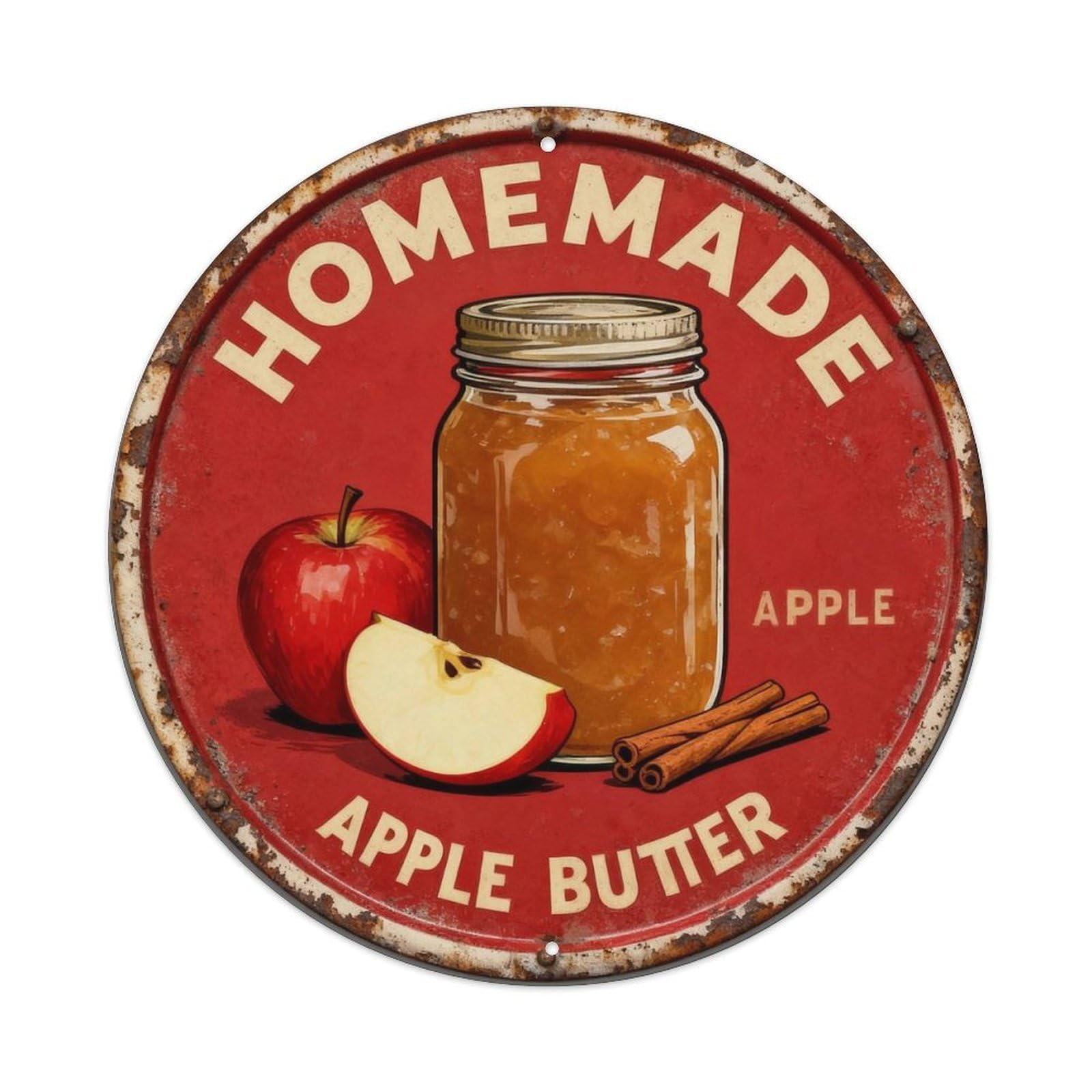 Homemade Apple Butter Metal Tin Sign Plaque