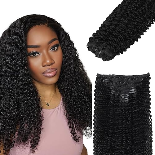IDN BEAUTY Clip In Hair Extensions Real Human Hair, 24 Inch 120g 7pcs Natural Bl