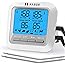 HABOR Thermometer Küche Digitales Grillthermometer Bratenthermometer Fleischthermometer 2 Sonden Haushaltsthermometer Tempera