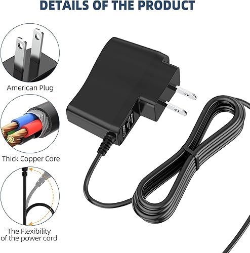 Miniatura 4 de 5V 0.6A AC DC adaptador cargador para TP-Link TO50060-2B1 fuente de alimentación 0.138x0.053 in