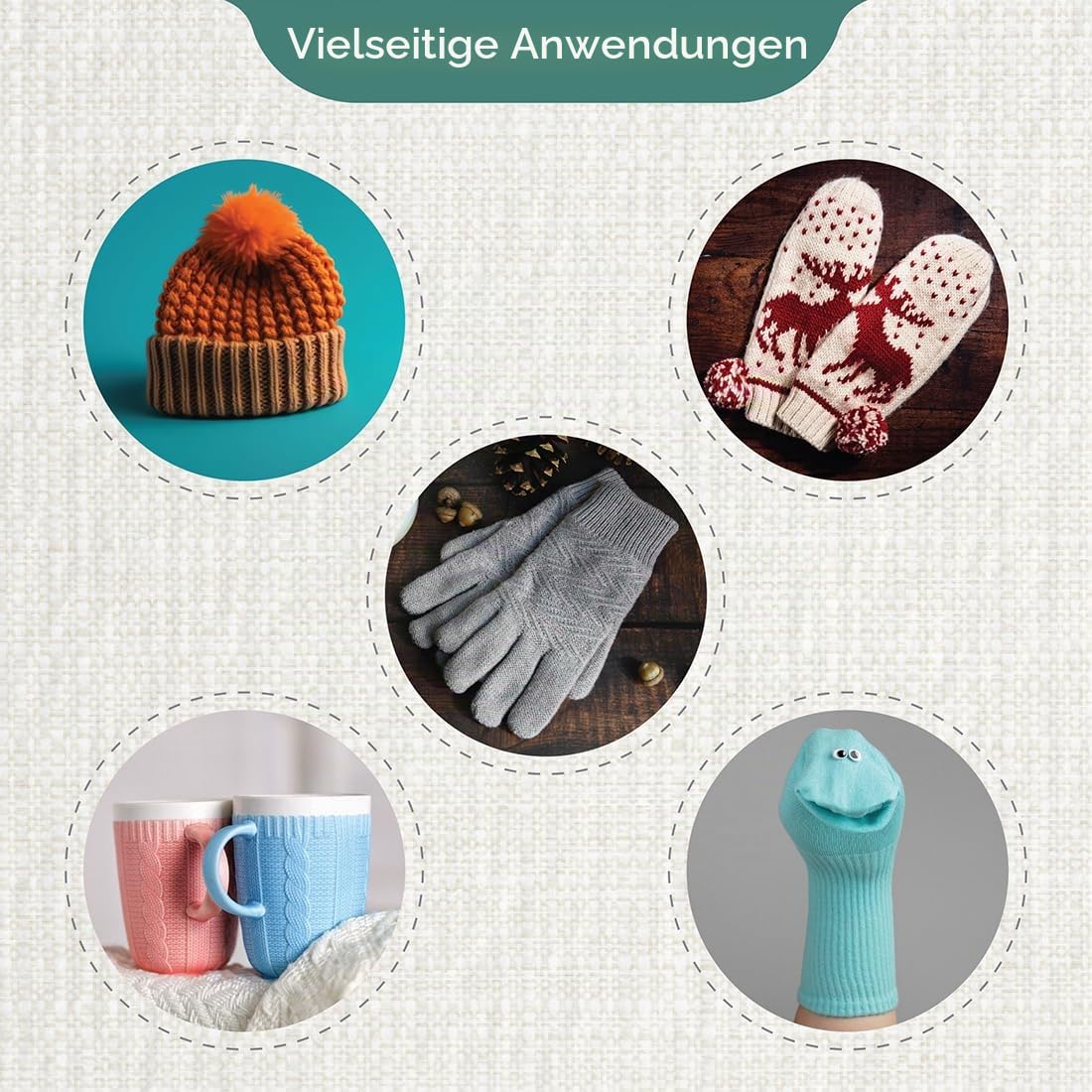 KnitPro Dreamz Deluxe Nadelspiel-Set 6" (15 cm) | 9 Größen (2 mm bis 4 mm)