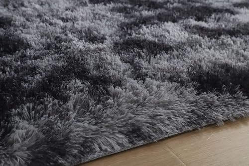 Miniatura 5 de Insun Nodic - Alfombra rectangular de piel sintética esponjosa y teñida para sala de estar, antideslizante, para interiores, dormitorio, sofá,