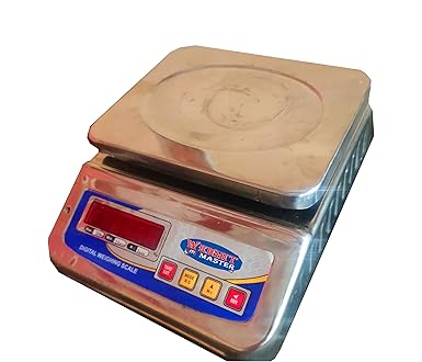 20 Kg Weighing Machine SS Body Weighing Balances (Red)