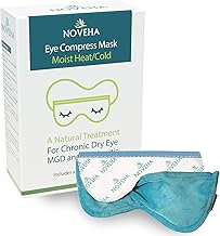 Ultra Warm Compress Eye Mask | Moist Hot Technology for Sensitive Dry Eyes- Microwave Activated - Relieves Stye or Pink Eye- Heat Water Treatment for Irritated Eyes and Eyelid Bumps - Improve Sleep