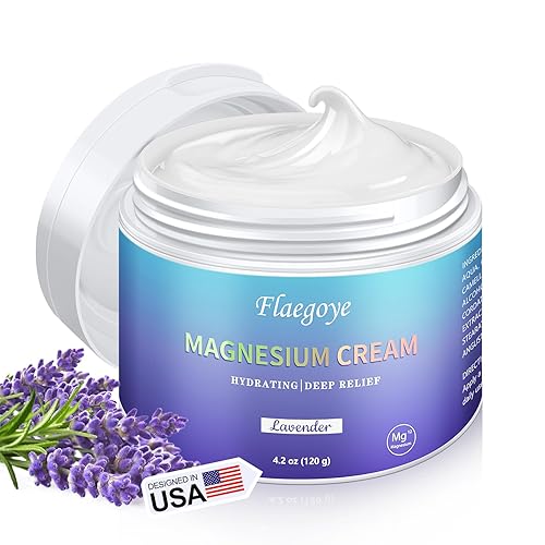 Loción de magnesio para dormir, crema tópica de magnesio para relajación profunda, suplemento hidratante, piel nutritiva con vitamina E, aceite de