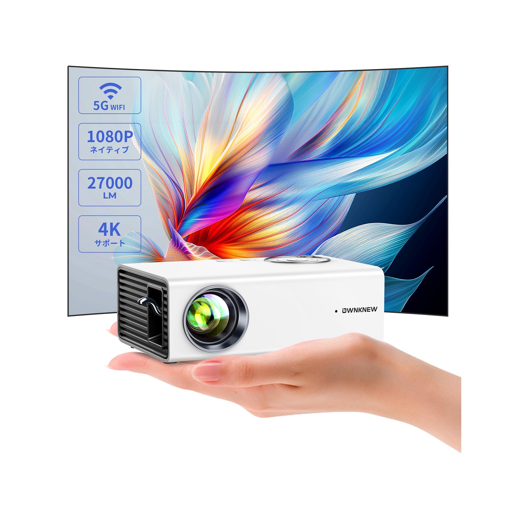 OWNKNEW プロジェクター 27000LM 1080P 小型 Amazon.co.jp: 【超小型&コスパ最強】OWNKNEW プロジェクター 27000LM