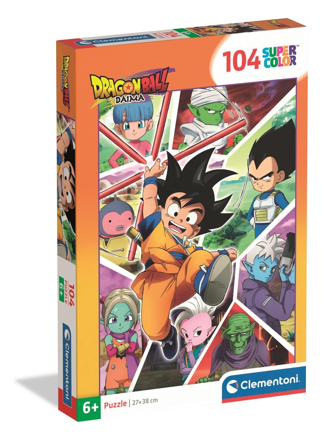 Clementoni Puzzle 104 pieces, Dragonball Daima, Puzlle for Kids 6+ Years, Made in Italy, 25092