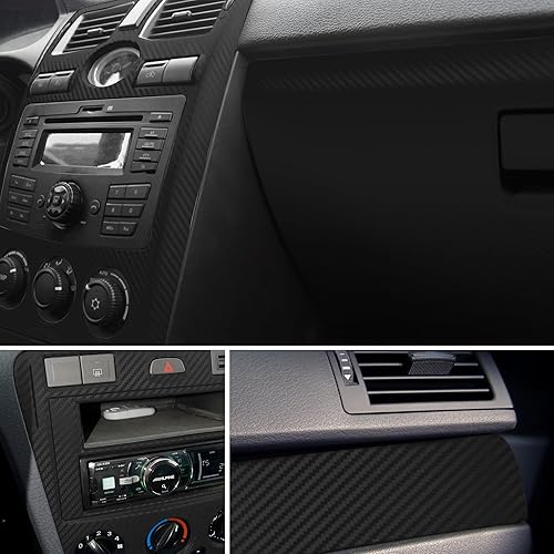 Miniatura 4 de Lypumso Envolturas de vinilo de fibra de carbono transparente 3D, calcomanías autoadhesivas para automóviles, moto, bricolaje, películas de vinilo