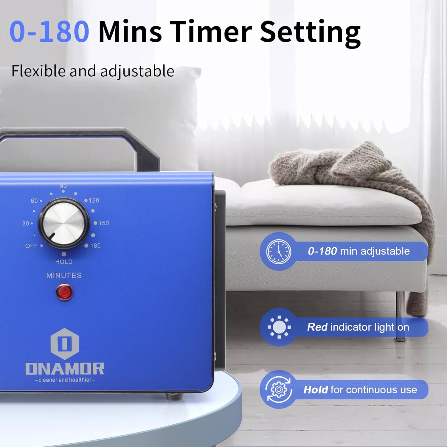 ONAMOR Bundle | Ozone Generator 80000mg and Ozone Generator 88000mg - Ozone Machine Ionizer & O3 Deodorizer for Home, Smoke, and Pet Room.