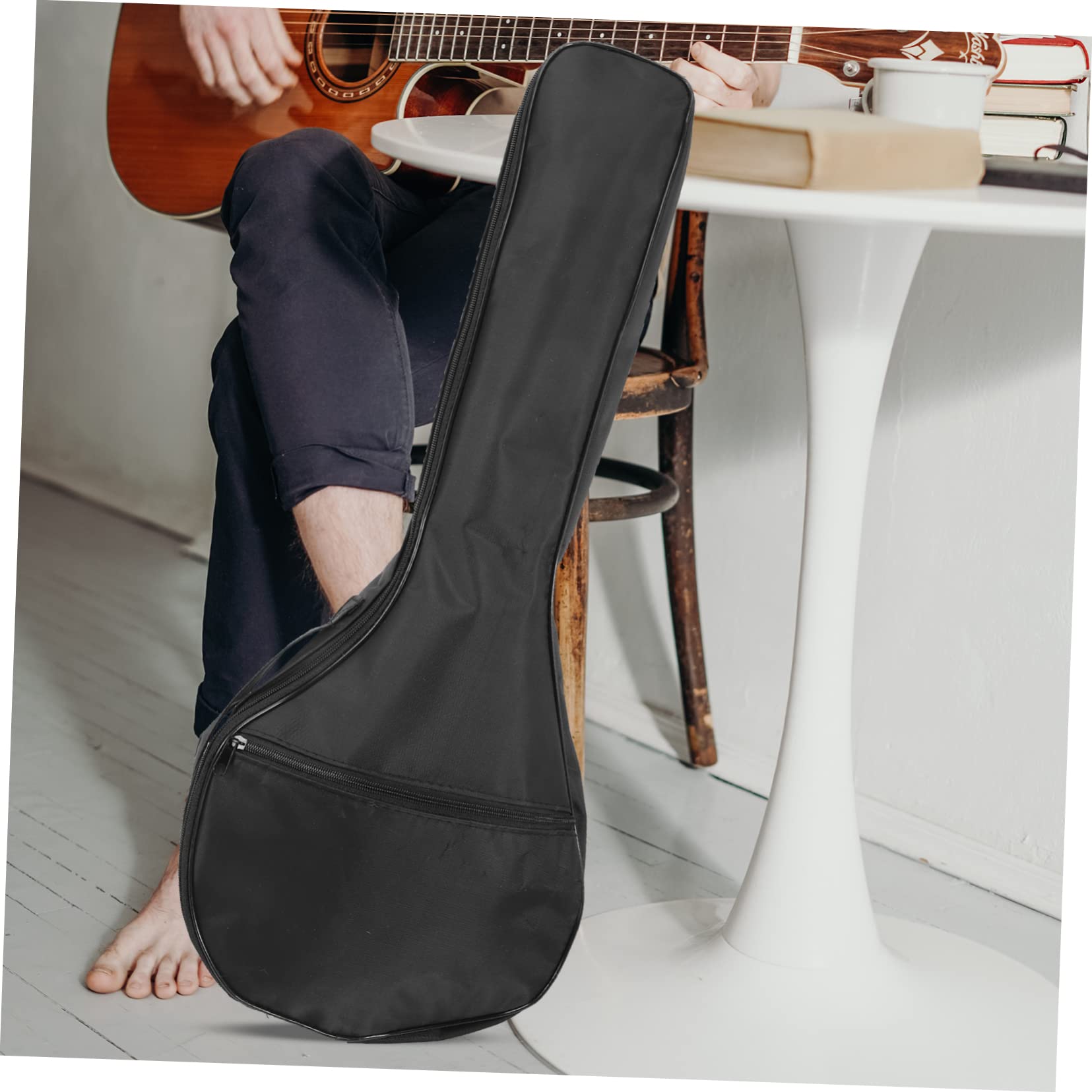 Leichte Mandolinentasche Kompakt und Tragbar aus Oxford Stoff mit Gurt als Instrumentenaufbewahrungstasche für Akustische und Elektrische Mandolinen