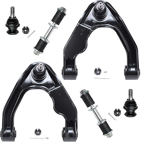 Miniatura 203 de Detroit Axle - Kit de brazos de control AWD para cargador Chrysler 300 Dodge Challenger Magnum, 2 brazos de control superiores delanteros con rótula
