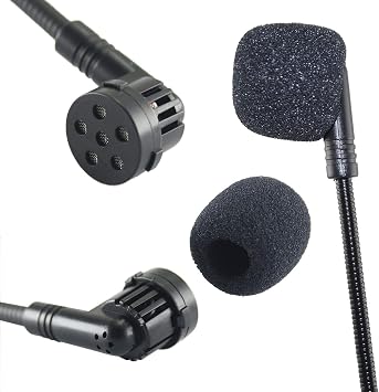 EXMAX Mini 3.5mm Standard Microphone MIC Connector AUX Jack Condenser Headset Flexible Wired Boom for Belt Pack Mic System Voice Amplifier Teachers Speakers Coaches Presentations Tour Guides