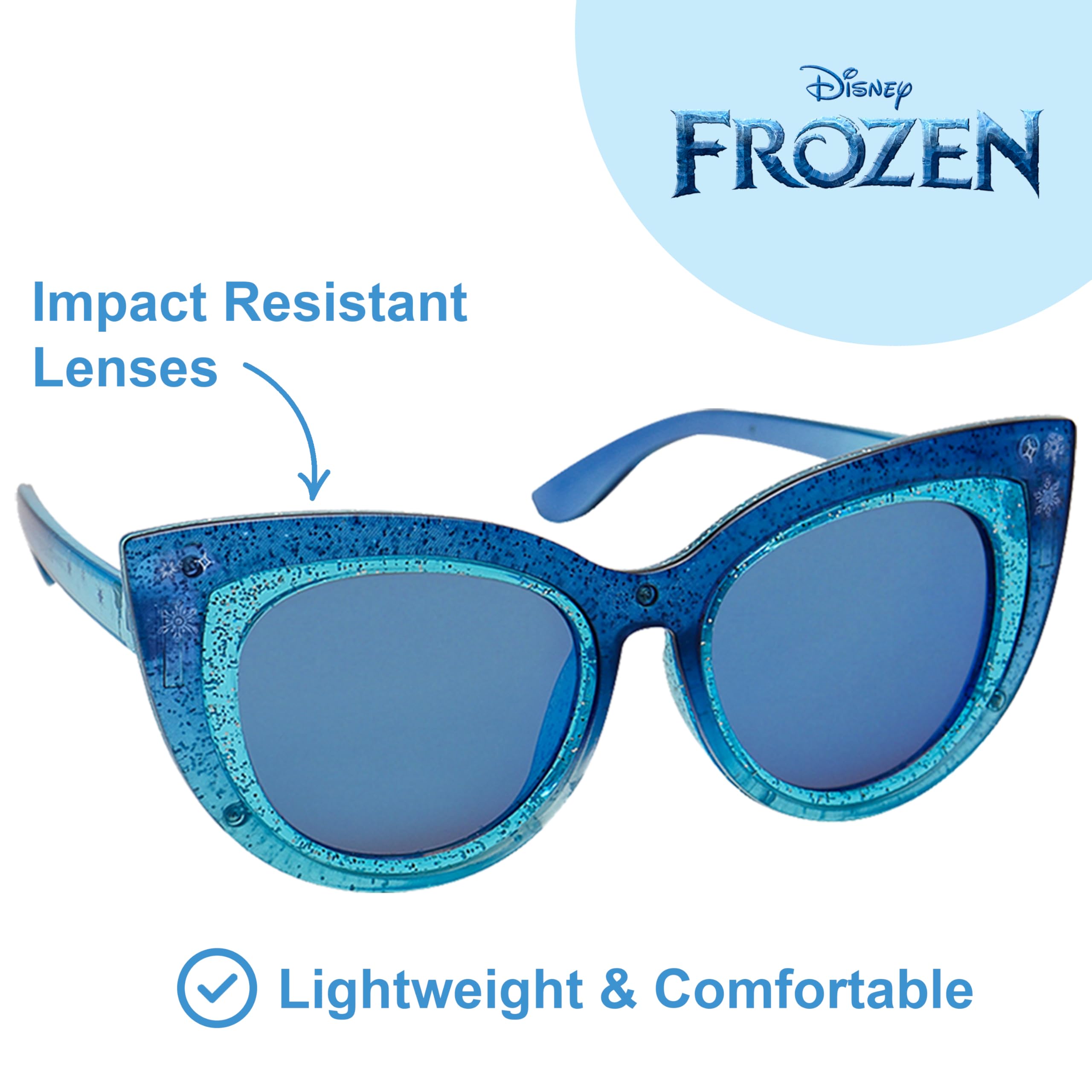 ARKAID Gafas de sol Frozen, Barbie o Princesa con funda, juego de 2 piezas, bandolera o pulsera para niñas