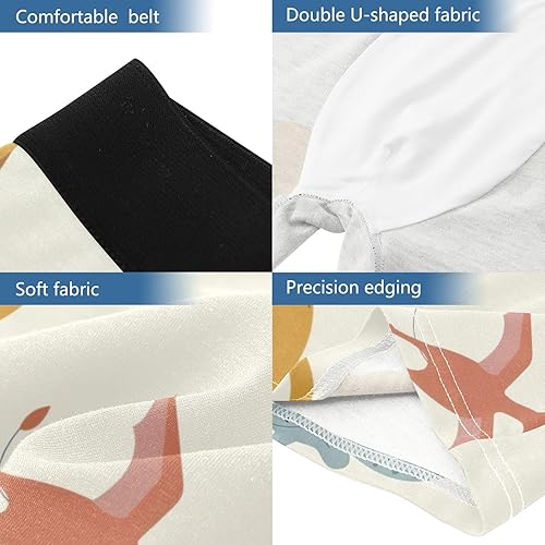 Miniatura 7 de CHIFIGNO Pink Green Glitter Men's Underwear, Soft, Breathable Bamboo-Spandex Blend, S