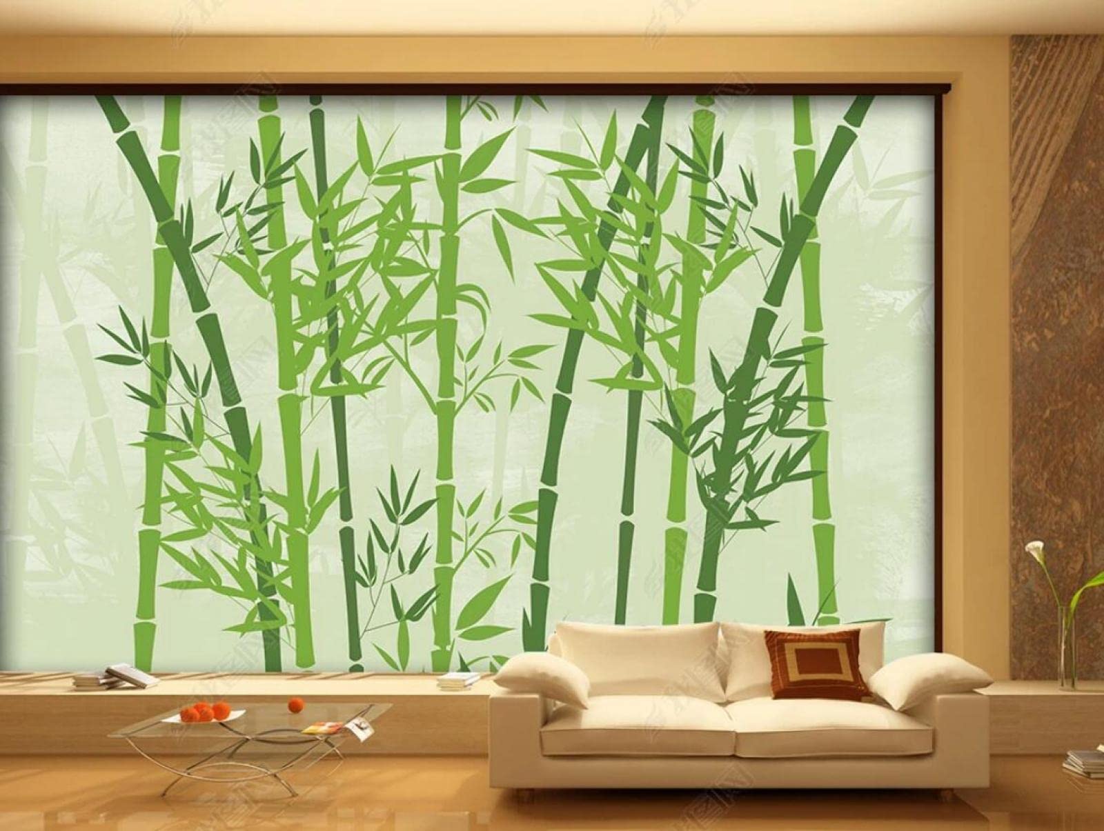 Fototapete Bambus Traditionell Chinesisch - 200x140 Cm Vlies 3D Effekt,  Wandtapete Wohnzimmer Schlafzimmer