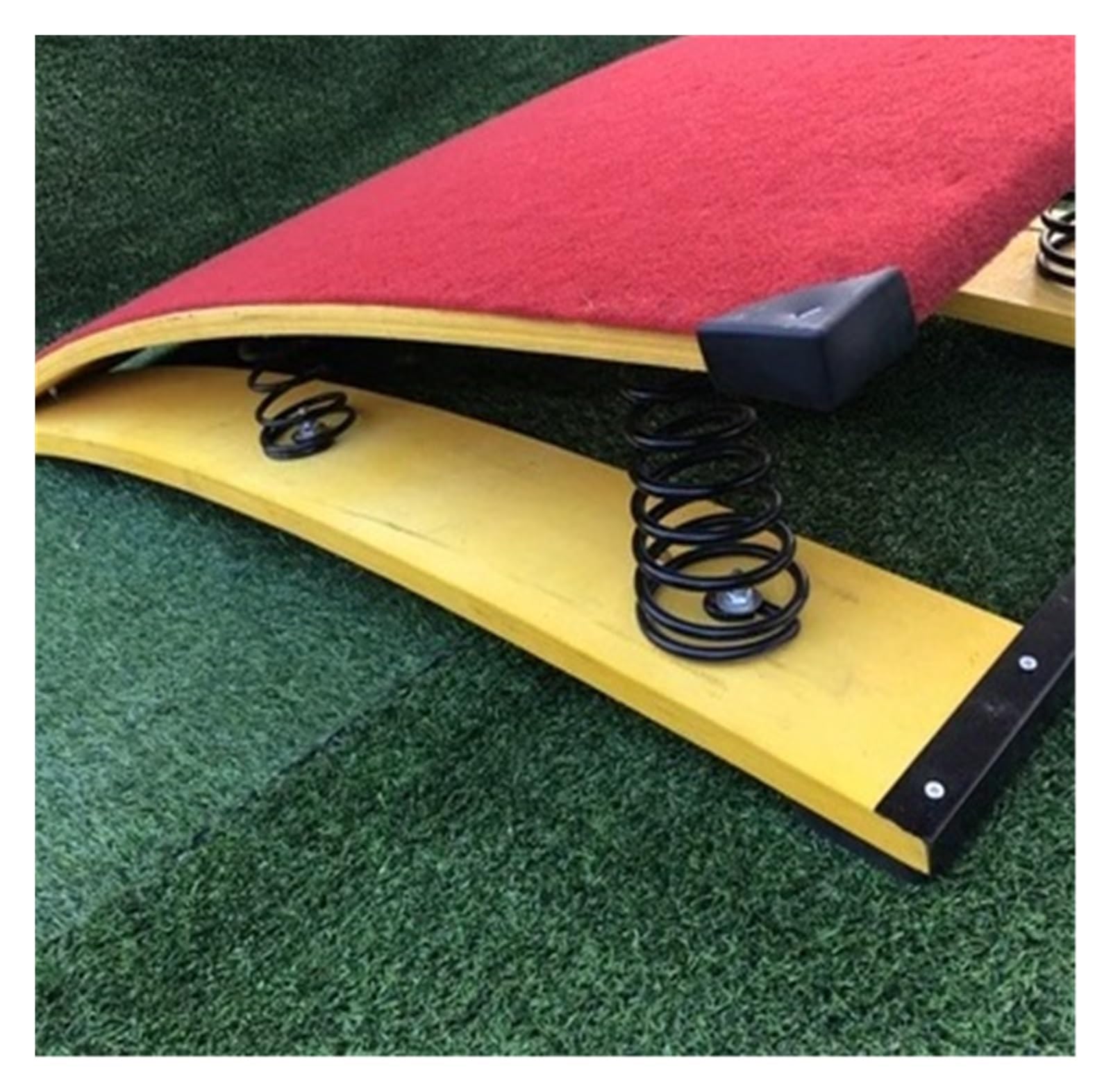 WDJBPSH Arts Springboard with Red Jump Pad, Child Gymnastics Vault Spring Board for Vaulting/Training/Fitness, Load - 75kg
