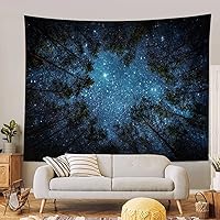 Vista 8 de Llamazing - Tapiz de bosque mágico, decoración para el hogar, sala de estar, dormitorio, para usar como cortina