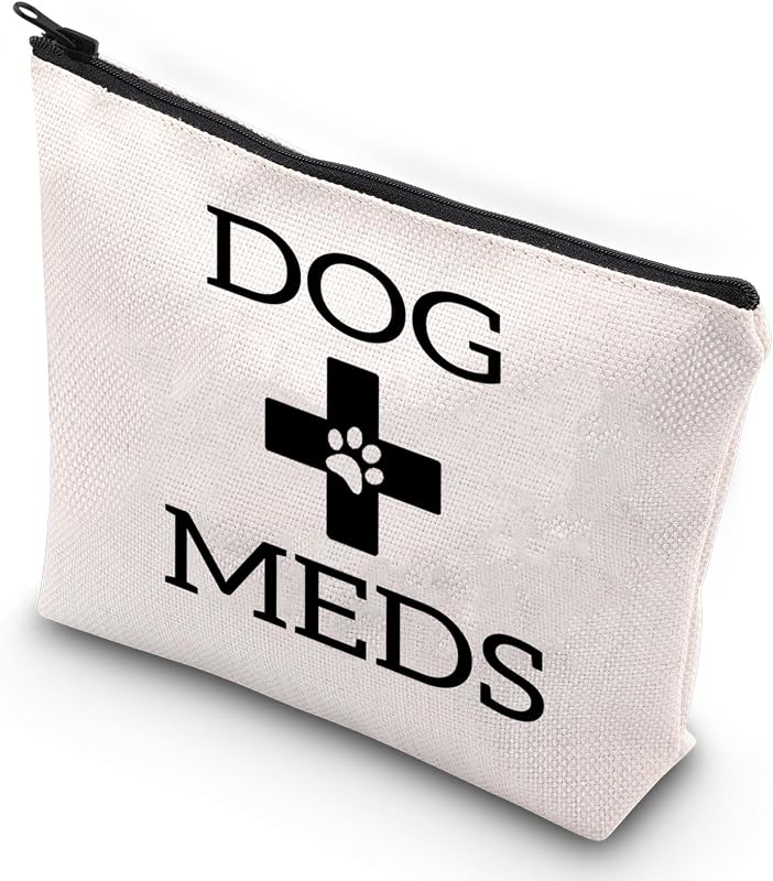Necessaire para Medicamentos de Cães G2TUP em Canvas com Zíper 23 x 17 cm