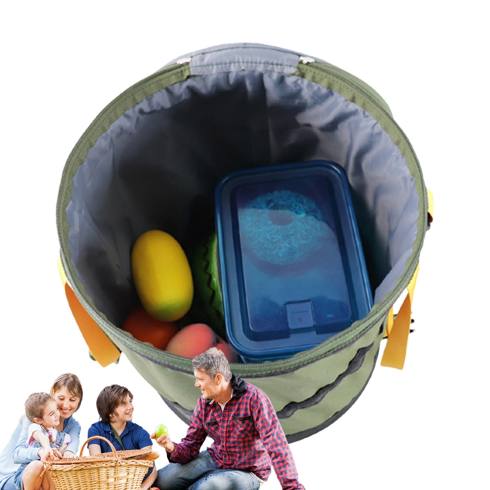 Seau pliable pour le camping pour stopper l'encombrement en rando