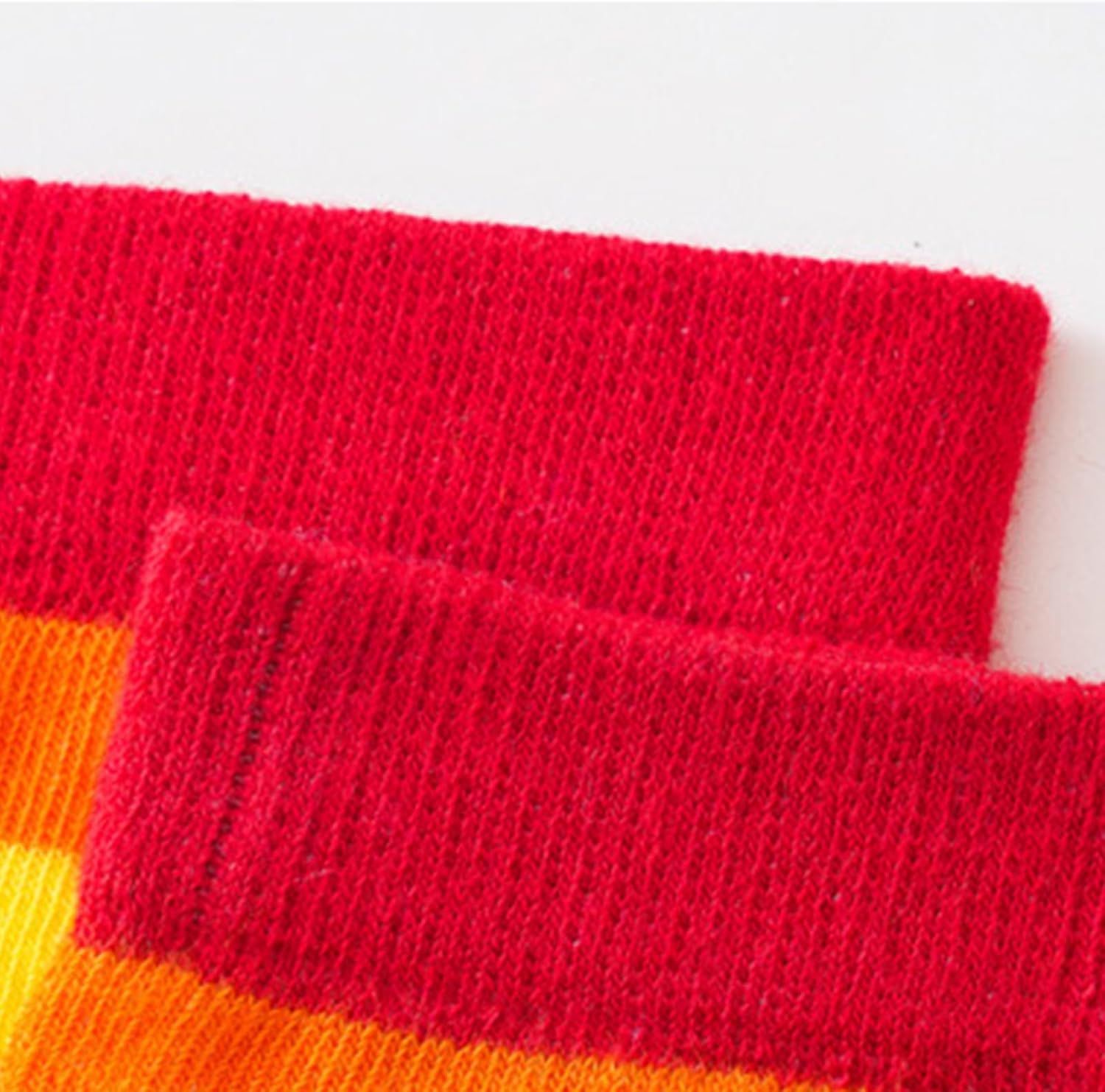 Colorful Rainbow Striped Toe Socks for Girls