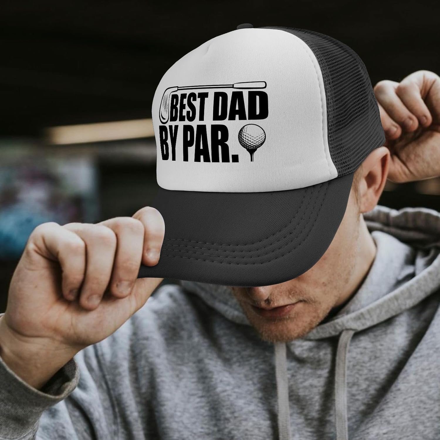 Best Dad by Par Trucker Hats Outdoor Caps for Grandma - Image 5