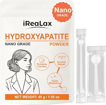 100% Pure Nano Hydroxyapatite Powder 45g 1.59 oz | Nano Grade unflavored Hydroxyapatite Crystals for Teeth | DIY Formulations | nanohydroxyapatite Bulk