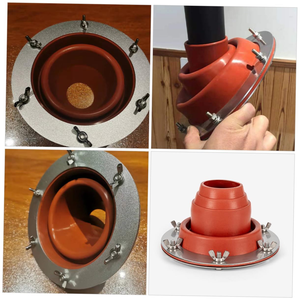 Toddmomy Protector Contra Quemaduras De Chimenea Para Tienda De Campaña Anillo Ignífugo De Inoxidable Salida De Humos Segura Para Uso Al Aire