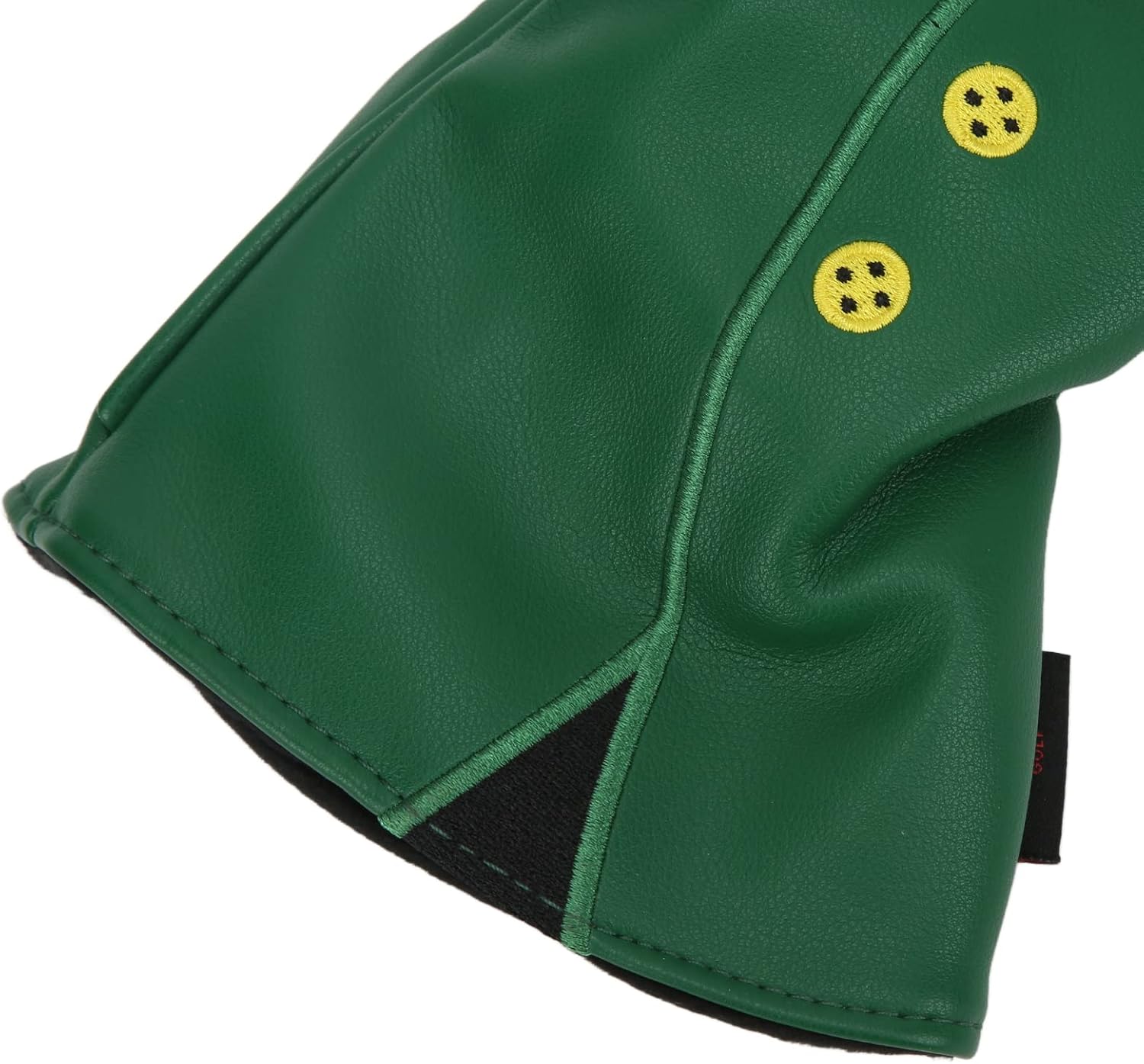Asixxsix Golf Club Head Covers, Driver Hybrids Golf Head Covers, PU Waterproof Soft Thick Lining Golf Club Headcovers Golf Accessories with Elastic Neckline for Fairway