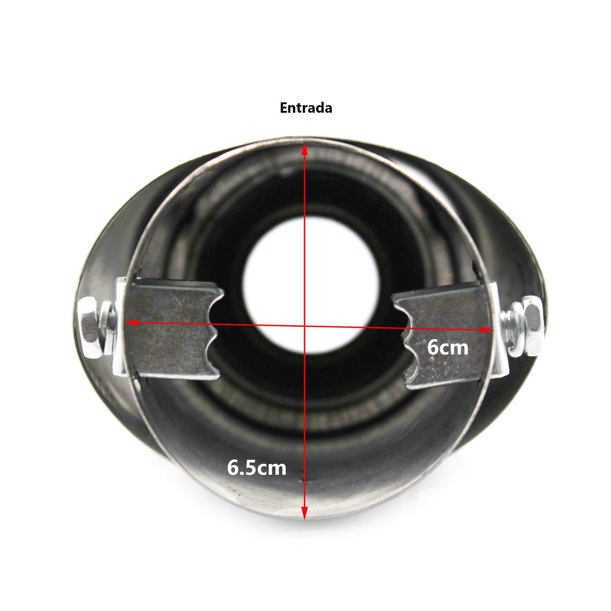 Modauto - Cola de Escape, Terminales de Escape, Escape Universal de Coche, Modelo F135, Acero Inoxidable …