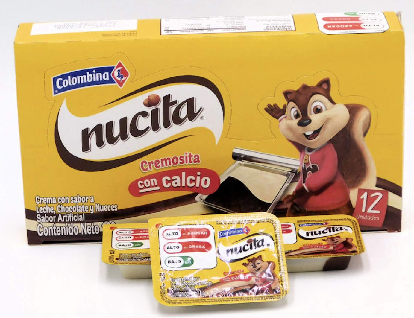 Nucita Colombina - Nutty 12 units 3 Pack