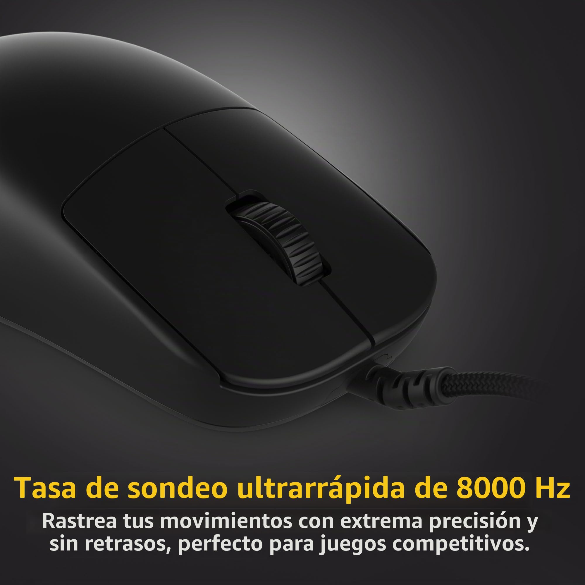 ENDGAME GEAR OP1 8k v2 Negro - Ratón para Juegos Esports con Cable, Sensor óptico de 30K dpi, sondeo de 8000 Hz, interruptores Intercambiables en Caliente y diseño de Agarre de Garra